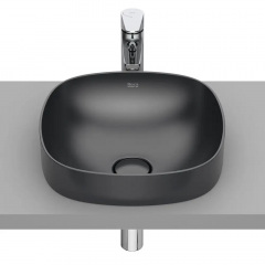Раковина накладна кругла Roca Inspira 370x370 чорний (A32750R640) Цумань