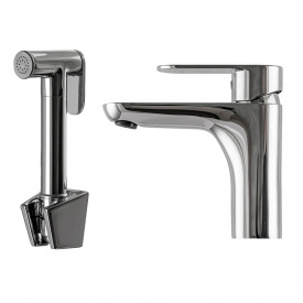 Змішувач для умивальника Topaz Barts TB 07206-H36 зі стоп-лійкою, хром