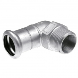 Коліно з зовнішньою різьбою KAN-therm Inox 15 x 1/2" (1609070000)