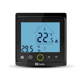 Терморегулятор програмований Castle AC603H Wi-Fi чорний (55013661)