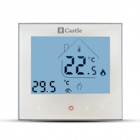 Терморегулятор програмований Castle AC605H білий (55013664)