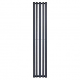 Вертикальний дизайнерський радіатор Arttidesign Lucca 7/1800/324/50 сірий матовий