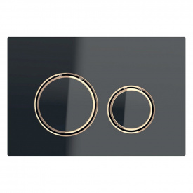 Клавіша змиву Geberit Sigma 21 чорний/червоне золото (115.650.SJ.1)