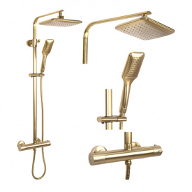 Душовий гарнітур Rea Tom матове золото (REA-P5004)