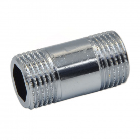 Довгий ніпель латунний Pattaroni F205 (хром) 1/2x40 мм (шестигранник) (F205CR002)