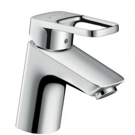 Змішувач одноважільний для умивальника 70 Hansgrohe Logis Loop зі зливним гарнітуром (71150000)