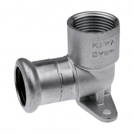 Коліно фіксоване з вушками коротке KAN-therm Inox 15 x 1/2" (1609285009)