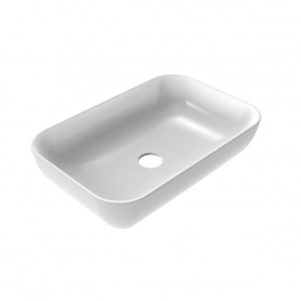 Умывальник накладной DiMARCO FLAVIO 400×600 прямоугольный, белый глянцевый (DM2F004WH)