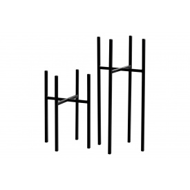 Підставки для вазонів Флорида (25х25х40 / 25х25х60 см, без кашпо, чорний)