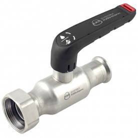 Кран кульовий Kan-Therm Inox з накидною гайкою та пласким ущільненням 22 G3/4"