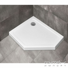 Душевой поддон пентагональный Radaway Doros PT E Compact 100x80 SDRPTP1080-05L левосторонний