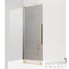Подвижная часть шторки на ванну Radaway Furo Gold PND II 160 L 10109838-09-01L золото/прозрачное стекло, левосторонняя