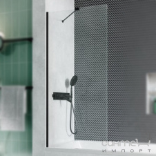 Фото - Шторка для ванной Radaway Modo New Black PNJ 90 10006090-54-01 черный/прозрачное стекло Шторка для ванной Radaway Modo New Black PNJ 90 10006090-54-01 черный/прозрачное стекло