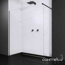 Душевая перегородка Radaway Modo X II Black 100-160x250-300 389409-54-01 прозрачное стекло