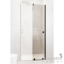 Дверь для душевой перегородки Radaway Furo Black RH DWJ 100 L 10107492-54-01LU черный/прозрачное стекло, левосторонняя