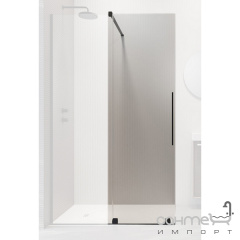 Дверь для душевой перегородки Radaway Furo Black Walk-In 160 L 10106838-54-01L черный/прозрачное стекло, левосторонняя Львів