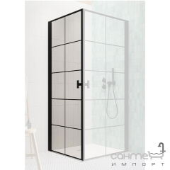 Левая дверь душевой кабины Radaway NES Black Factory KDD I 100 L 10021100-54-55L прозрачное стекло/декор factory Бердичів