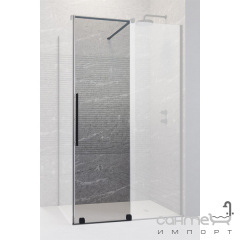 Дверь для душевой кабины Radaway Furo Black KDJ 90 R 10104472-54-01R черный/прозрачное стекло, правосторонняя Новая Прага