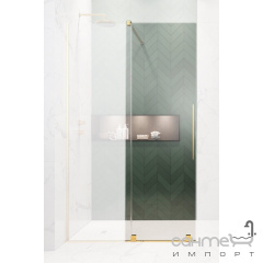 Дверь для душевой перегородки Radaway Furo Gold Walk-In 160 L 10106838-09-01L золото/прозрачное стекло, левосторонняя Васильків