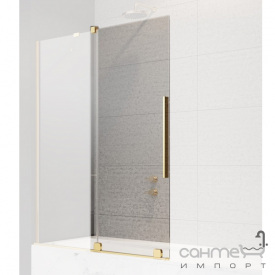 Подвижная часть шторки на ванну Radaway Furo Gold PND II 180 L 10109938-09-01L золото/прозрачное стекло, левосторонняя