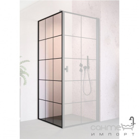 Боковая стенка для душевой кабины Radaway NES Black S1 80 Factory 10039080-54-55 прозрачное стекло