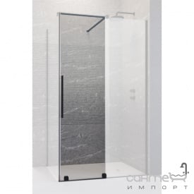 Дверь для душевой кабины Radaway Furo Black KDJ 110 R 10104572-54-01R черный/прозрачное стекло, правосторонняя