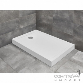 Прямоугольный акриловый душевой поддон Radaway Doros F Compact 1600х900 SDRFP1690-05 белый