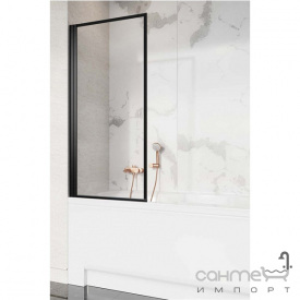 Шторка для ванны Radaway NES Black PNJ I Frame 60 L 10011060-54-56L левосторонняя, прозрачное стекло