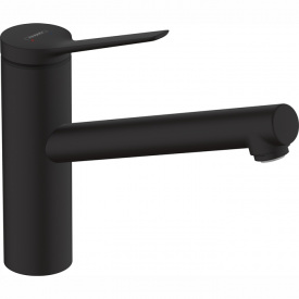 Hansgrohe Смеситель для кухни Zesis M33, дл.излива - 220мм, поворотный, 1 рычаг, KM150, матовый черный