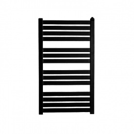 Полотенцесушитель электрический Terma Marlin One 785х530 подключение слева, без вилки, чёрный (WWMRN078053K9M5E1P)