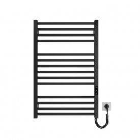 Полотенцесушитель электрический Hygge Family Derby 770x530 с регулятором, черный матовый