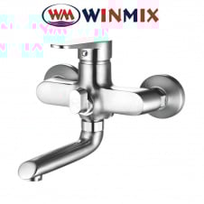 Смеситель для ванны короткий нос Mixxus Elvis Euro (Chr-009), Польша