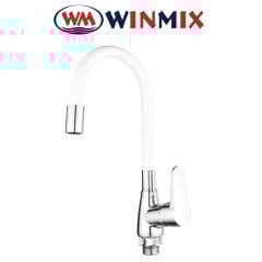 Змішувач для кухні Вухо без підведення Winmix ELVIS NUT REFL WHITE (Chr-014), Польща Бровари