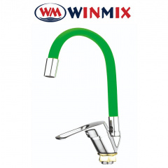 Смеситель для кухни Ухо без подводки рефлекторный, Winmix FANY (nut) Reflector Green (Chr-011), Польша Житомир