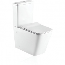 Компакт KOLLER POOL Kvadro унитаз напольный с сиденьем Soft-close и бачок (KR-0675-RC-C + KR-0675-RC-T)