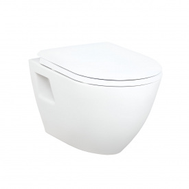 Унитаз подвесной Creavit Terra TP325 крышка Tefen с сиденьем Duroplast, с механизмом Soft-close, белый