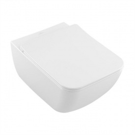 Унитаз подвесной Villeroy&amp;Boch VERITY LINE с крышкой SlimSeat и быстросъемным креплением, белый (4615RL01)