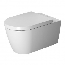 Унитаз подвесной Duravit Me by Starck 37х57 см с крышкой, белый (2529092600/0020092600)