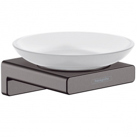 Мыльница подвесная Hansgrohe AddStoris, Brushed Black (41746340)