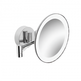 Зеркало косметическое Stellaforme Dodatki увеличение х3, с подсветкой LED, хром
