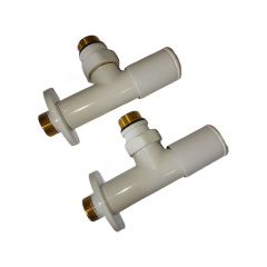 Крани радиаторный Rastas угловой 1/2"х1/2" белый Запорожье