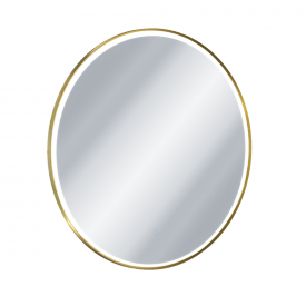 Зеркало для ванной комнаты Excellent Corido 80 см светодиодное, глянцевое золото