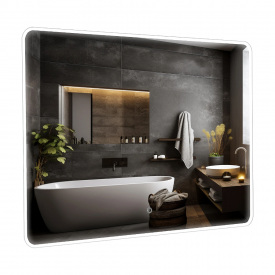 Зеркало для ванной комнаты AQUARODOS Moon 1000х700 прямоугольное