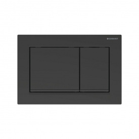 Смывная клавиша Geberit Omega30 для двойного смыва: черный матовый/черный (115.080.16.1)