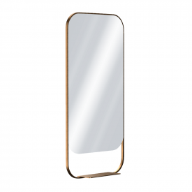 Зеркало для ванной комнаты Excellent Mila 100х50 см с полкой, матовая медь