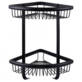 Полка двойная угловая TOPAZ TKB-4115-2-BL