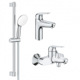 Набір змішувачів для ванни 3 в 1 Grohe Euroeco New хром (UA123226M0)