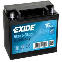 Аккумулятор автомобильный EXIDE START STOP AUXILIARY 15Ah (+/-) (200EN) (EK151) Киев
