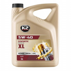 Моторное масло K2 Synthetic XL SL/CF/CF-4 5W-40 5 л (O1105E) Кушугум