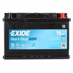 Аккумулятор автомобильный EXIDE START-STOP AGM 70Аh 760A R+ (EK700) Житомир